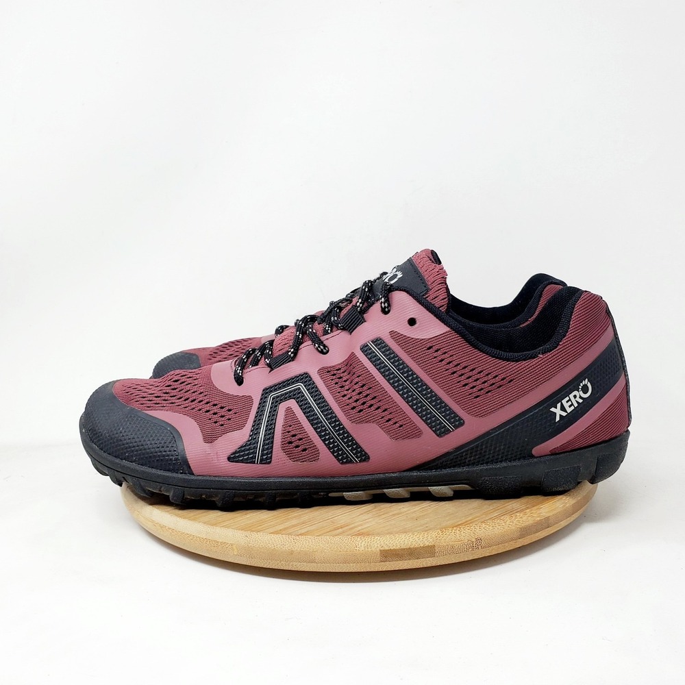 Xero Mesa Trail II Shoes Womens 9.5 Barefoot Minimalist Burgundy Hiking Sneaker